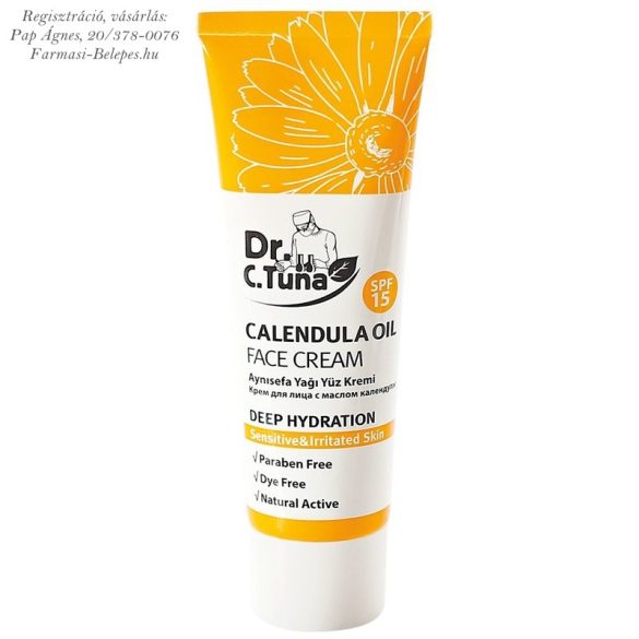 Dr. C. TUNA Arckrém körömvirág olajjal 50ml