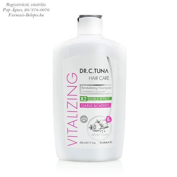 Farmasi Dr. C. Tuna Revitalizáló sampon  500 ml ( Farmasi fokhagyma sampon)