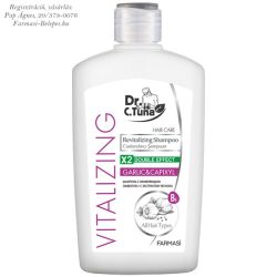   Dr. C. Tuna VITALIZING regeneráló hajsampon fokhagymával és capixyllel (500 ml)- Farmasi fokhagyma sampon