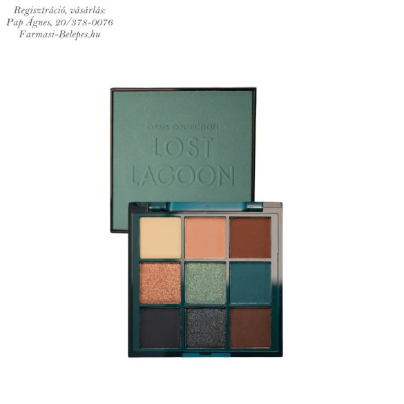 Farmasi OASIS Lost Lagoon szemhéjpúder-paletta,  9 árnyalat