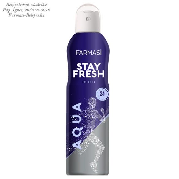 Farmasi Stay Fresh dezodor férfiaknak, Aqua
