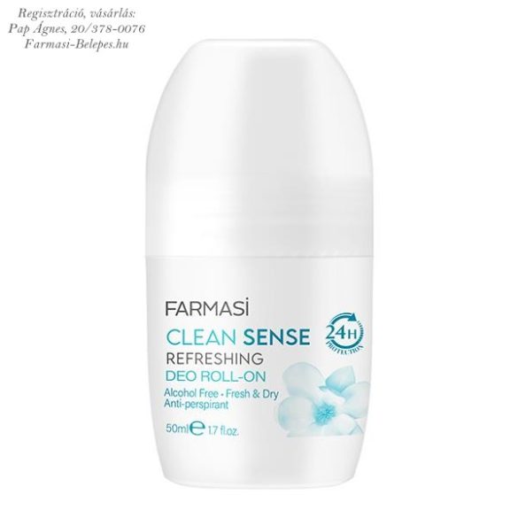 Clean Sense Izzadásgátló deo roll-on, női,  50 ml