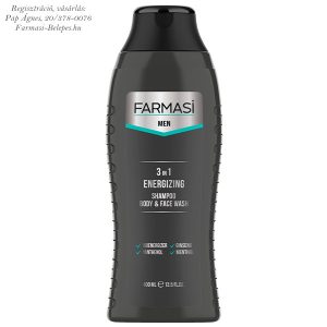 Farmasi Men 3 in 1 sampon, tusfürdő, arctisztító zselé
