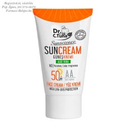   Dr. C. Tuna Sunsience bőröregedést gátló naptej arcra, 50 faktoros
